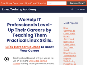 'linuxtrainingacademy.com' screenshot