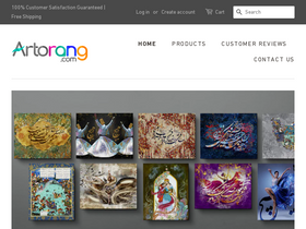 Artorang homepage screenshot