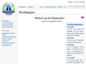 'wegenwiki.nl' screenshot