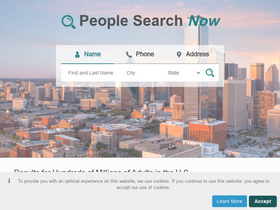 'peoplesearchnow.com' screenshot