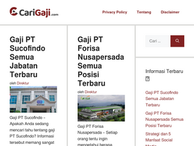 'carigaji.com' screenshot