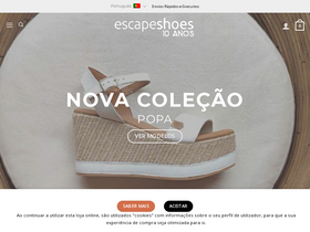 'escapeshoes.com' screenshot
