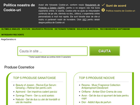 'alegesanatos.ro' screenshot