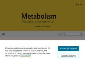 'metabolismjournal.com' screenshot
