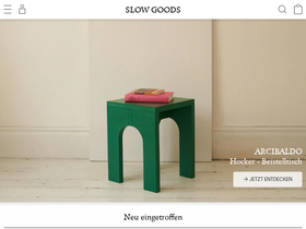 slowgoods.com homepage screenshot