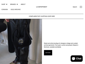 ledepartment.com homepage screenshot