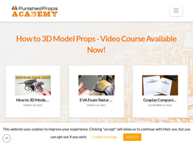 'punishedprops.com' screenshot