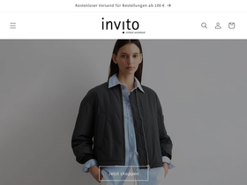 Invito homepage screenshot