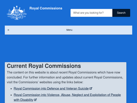 'agedcare.royalcommission.gov.au' screenshot