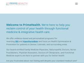 'primehealthdenver.com' screenshot