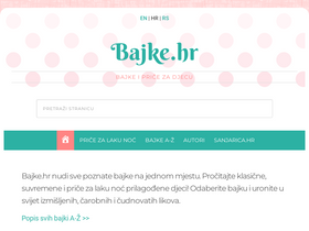 'bajke.hr' screenshot