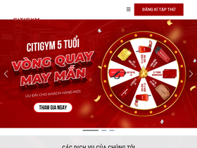 'citigym.com.vn' screenshot
