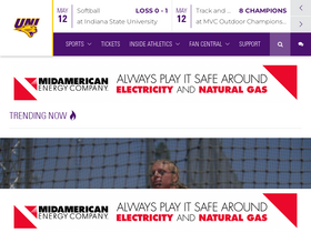 'unipanthers.com' screenshot