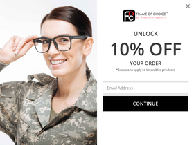 frameofchoice.com homepage screenshot