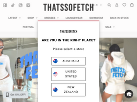THATS SO FETCH homepage screenshot