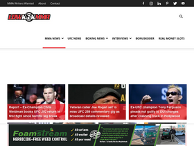 'lowkickmma.com' screenshot