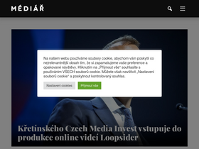 'mediar.cz' screenshot