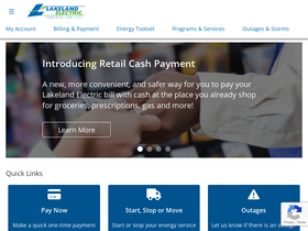 'lakelandelectric.com' screenshot
