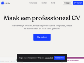 'cv.nl' screenshot