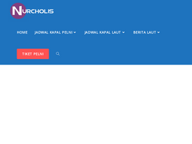 'nurcholis.com' screenshot