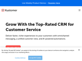 'kustomer.com' screenshot