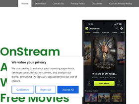'onstreamapp.com' screenshot