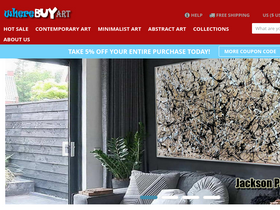 wherebuyart.com homepage screenshot