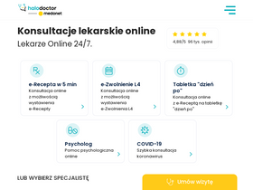 'halodoctor.pl' screenshot