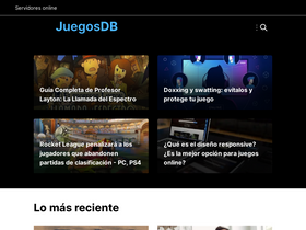 'juegosdb.com' screenshot