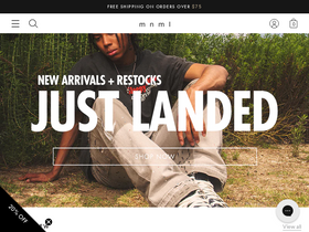 'mnml.la' screenshot