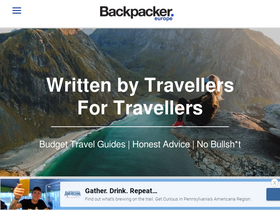 'europebackpacker.com' screenshot