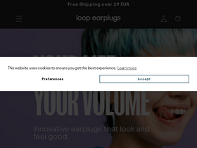 'loopearplugs.com' screenshot