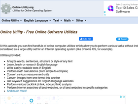'online-utility.org' screenshot