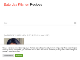 'saturdaykitchenrecipes.com' screenshot