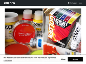 'goldenpaints.com' screenshot
