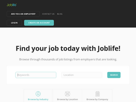 'joblife.co.za' screenshot