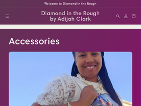 diamondintheroughbyac.com homepage screenshot