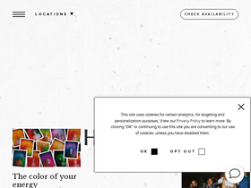 'thelinehotel.com' screenshot