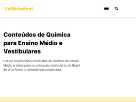 'vaiquimica.com.br' screenshot