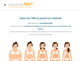'calculersonimc.fr' screenshot