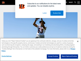 'bengals.com' screenshot