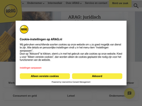 'arag.nl' screenshot