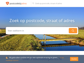 'postcodebijadres.nl' screenshot