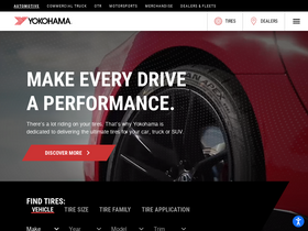 'yokohamatire.com' screenshot