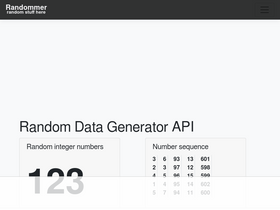 'randommer.io' screenshot