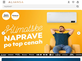 'aliansa.si' screenshot