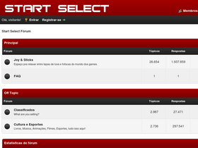 'startselect.com.br' screenshot