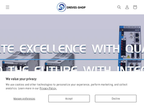 Drives Shop homepage screenshot