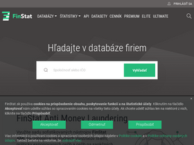 'cz.finstat.sk' screenshot