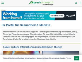 'sprechzimmer.ch' screenshot